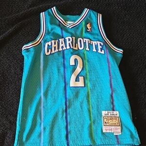 Mitchell & Ness Charlotte Kids Jersey - Teal and Purple